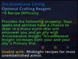 Arcanoweave Lining