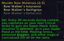 Murder Row Materials